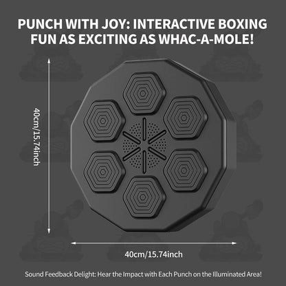 Music Boxing Machine, Smart Boxing Equipment with a Three-Layer Shock Absorption Configuration, Enjoy the Pressure Release, Perfect for Boxing Machine and Boxing Target Workouts