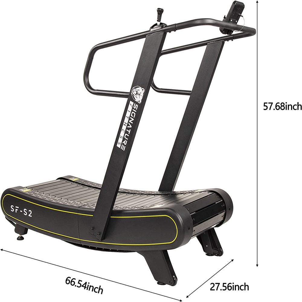 SF-S2 Sprint Demon - Motorless Curved Sprint Treadmill with Adjustable Levels of Resistance - 300 Lb Capacity